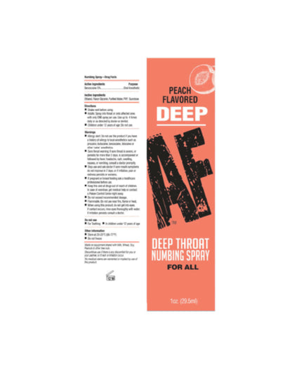 Deep Af Numbing Throat Spray 1 Oz - Watermelon