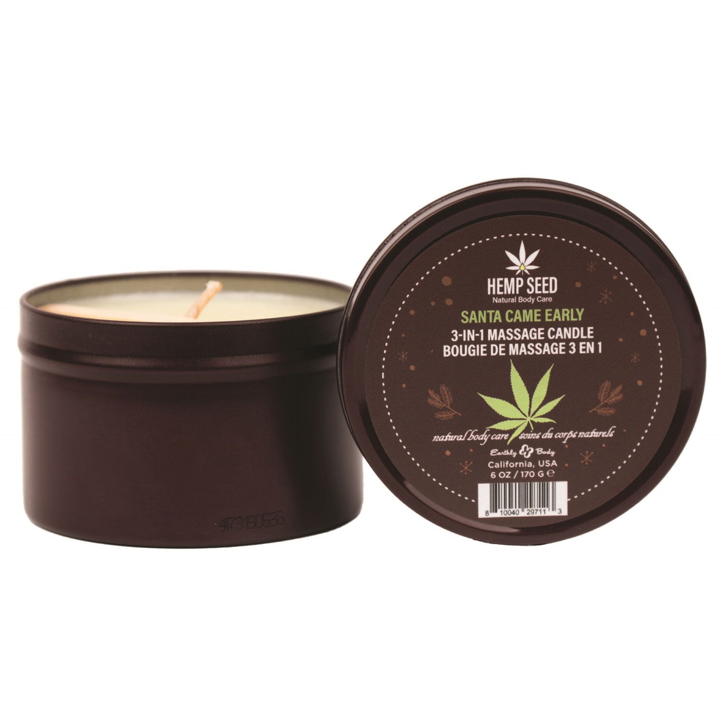 Hemp Seed 3 in 1 Massage Candle Stuff My Stocking  - 6oz