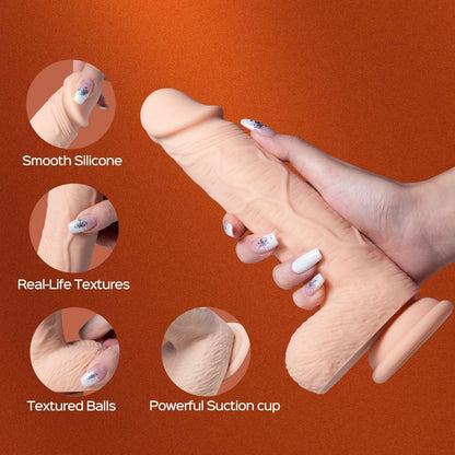 Paxton-App Controlled 7.5" Realistic Thrusting  Penetrator Dildo