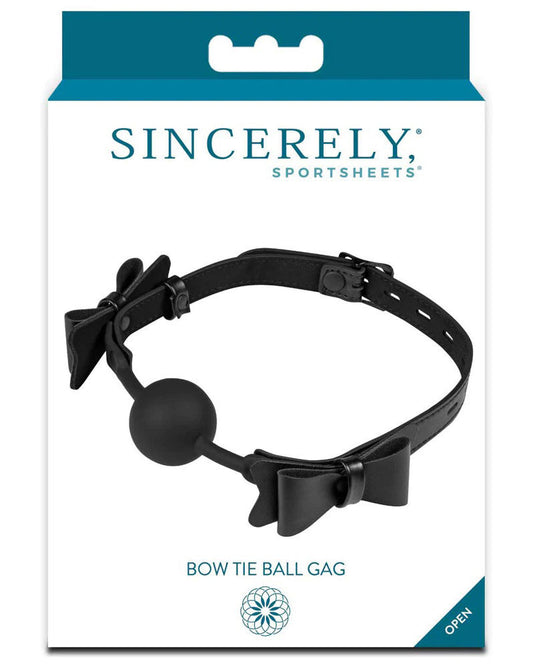 Bow Tie Ball Gag - Black