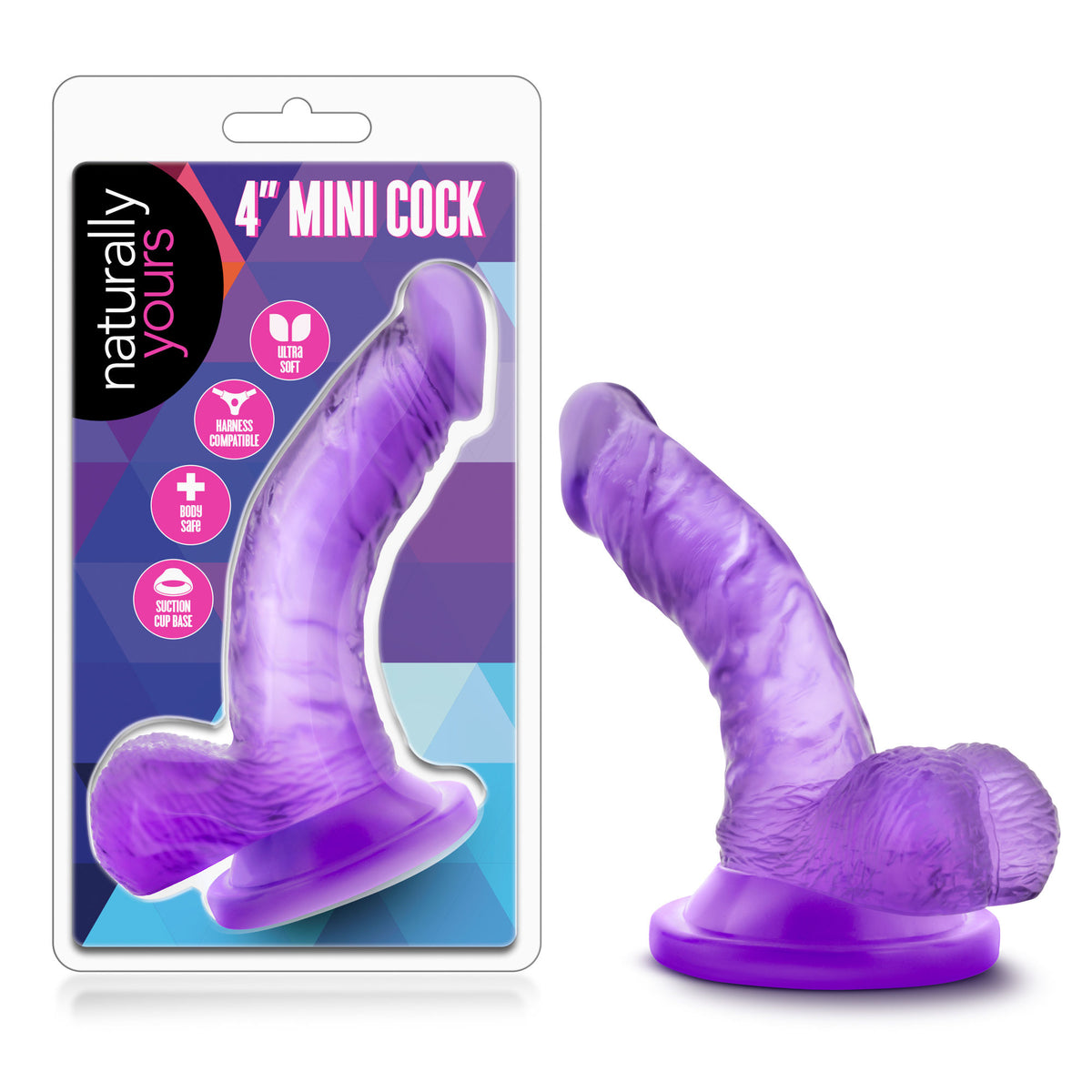 Naturally Yours - 4 Inch Mini Cock - Pink