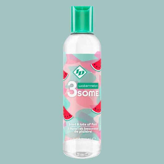 3some 3-in-1 Lubricant - Watermelon - 4 Fl. Oz.