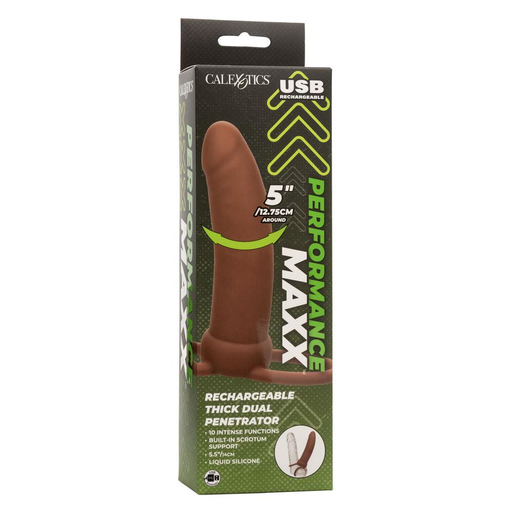 Performance Maxx Rechargeable Thick Dual Penetrator - Ivory - Love It Wet