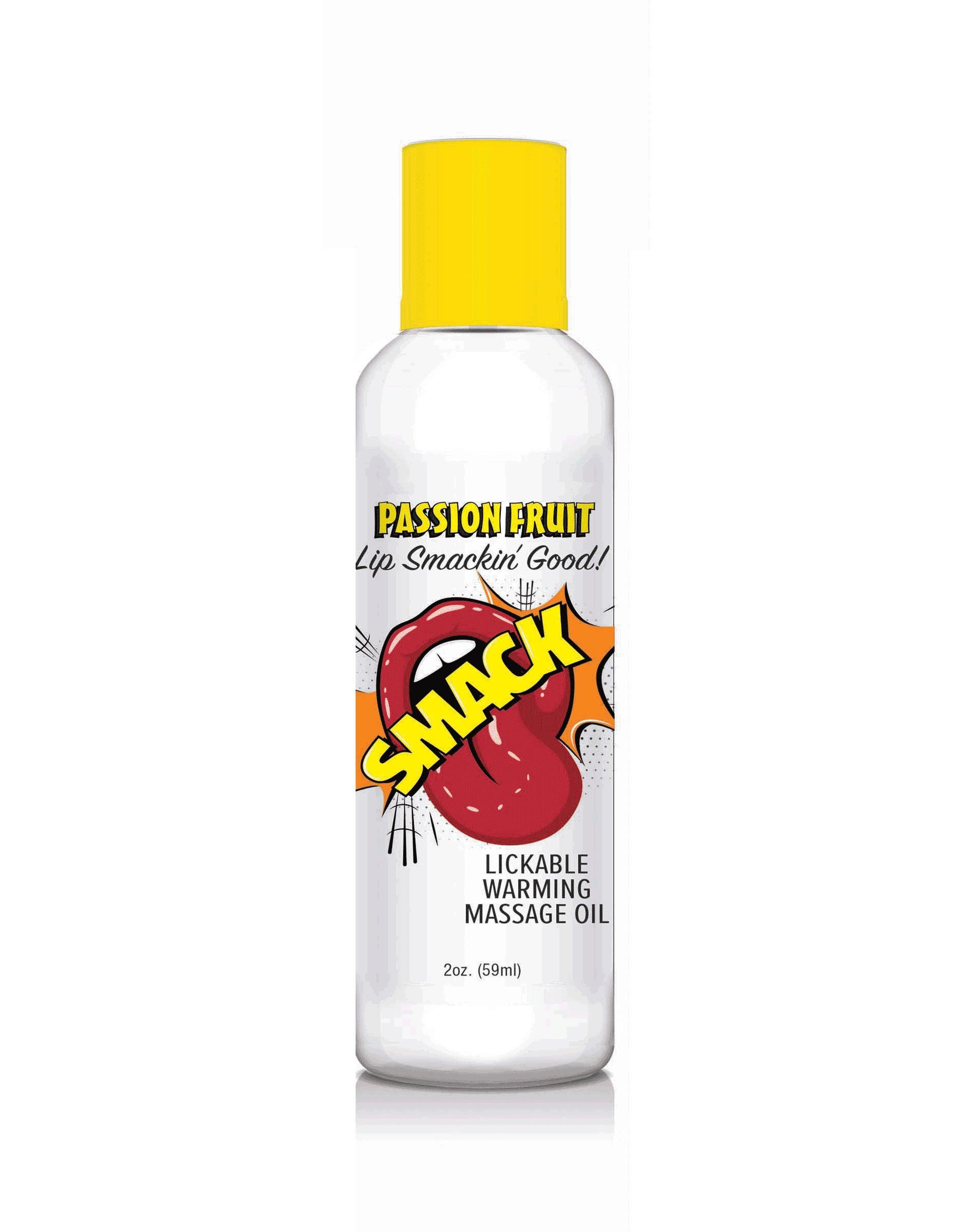 Smack Warming and Lickable Massage Oil - Passion Fruit 2 Oz - Love It Wet