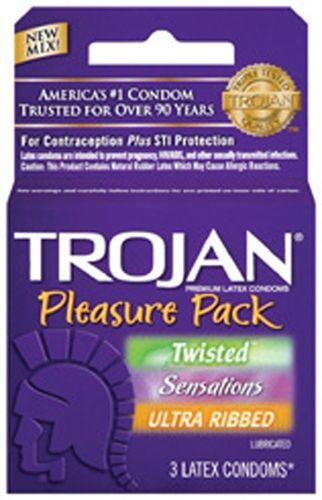 Trojan Pleasure Pack - 3 Pack - Love It Wet