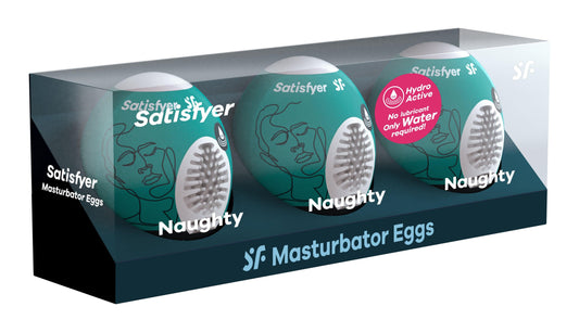 3 Pc Set Masturbator Egg - Naughty - Love It Wet