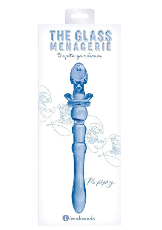 Glass Menagerie - Puppy Dildo - Blue - Love It Wet