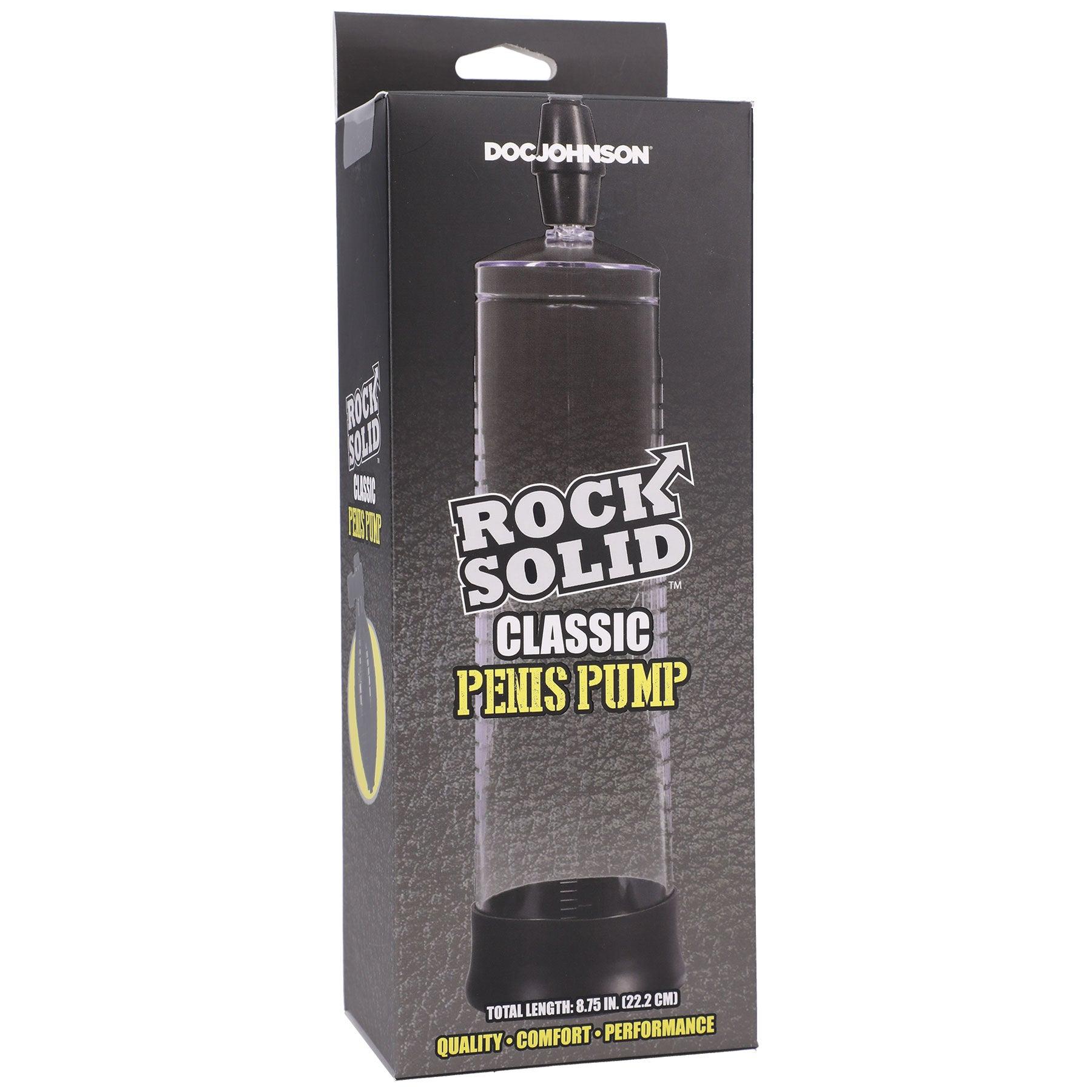 Rock Solid - Classic Penis Pump - Black/clear - Love It Wet