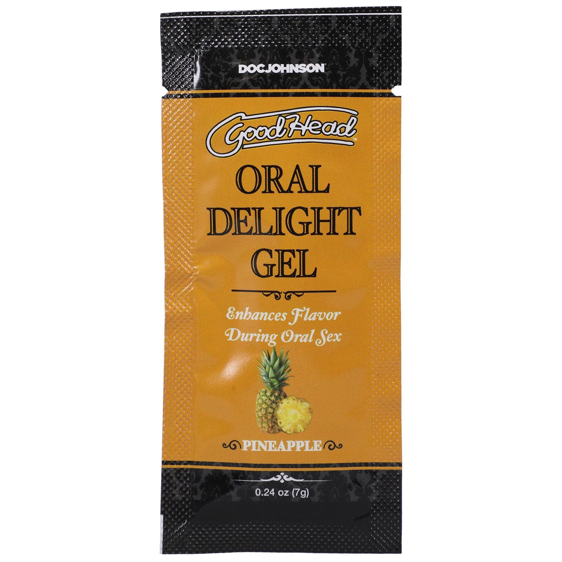 Goodhead - Oral Delight Gel - Pineapple - 0.24 Oz - Love It Wet