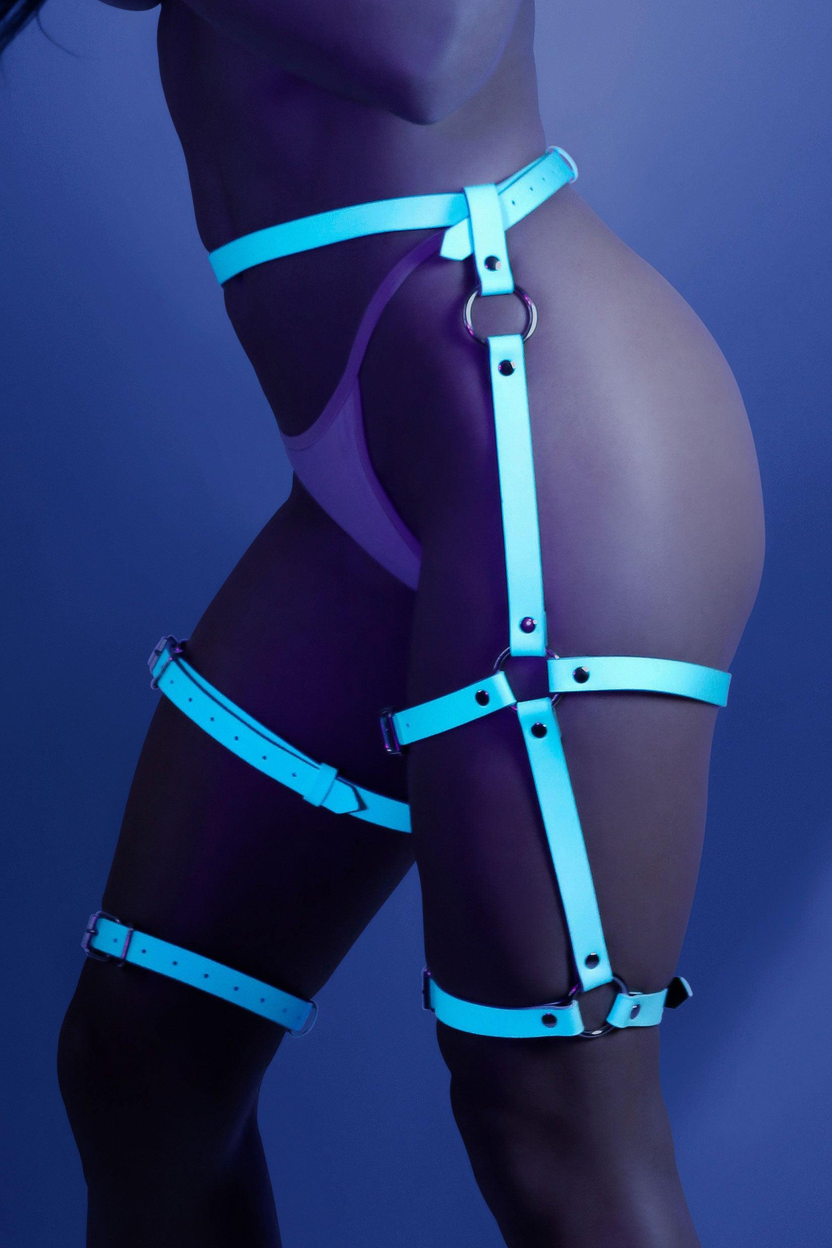 Leg Harness - One Size - Light Blue - Love It Wet