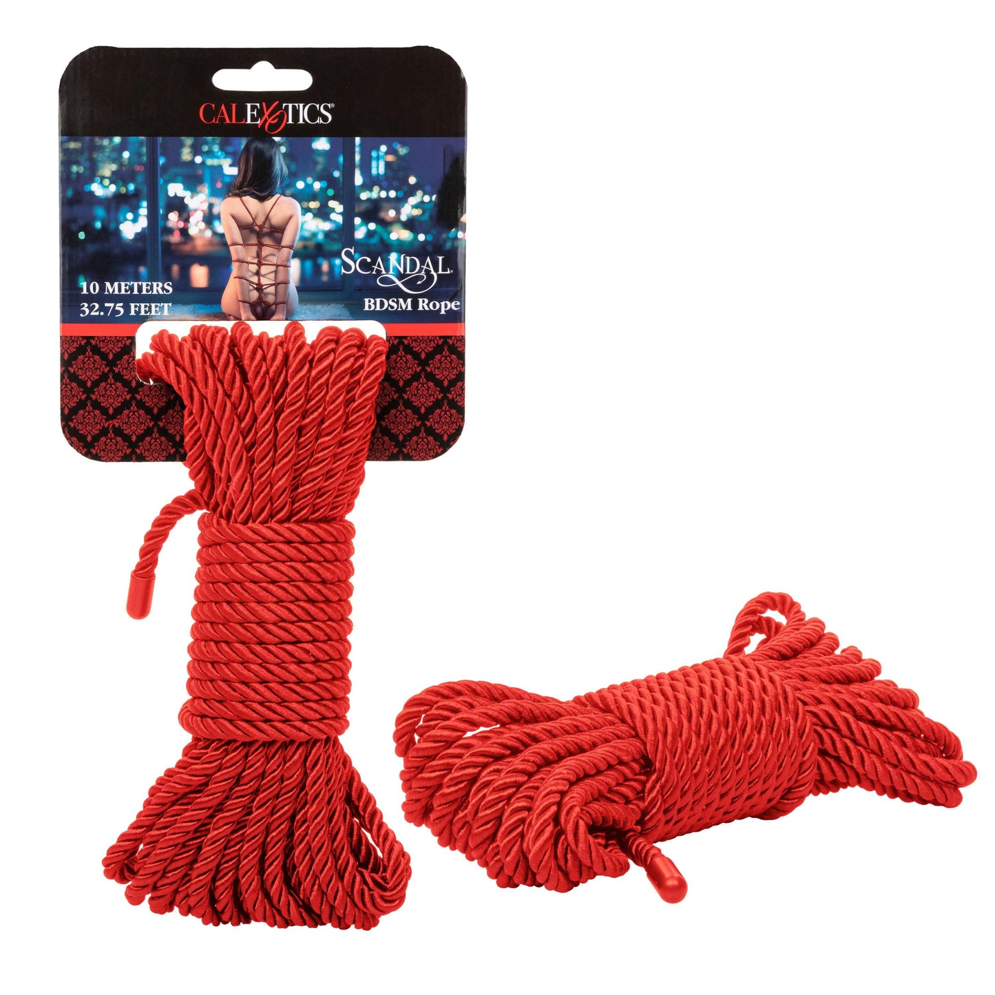 Scandal BDSM Rope 32.75ft/ 10m - Red - Love It Wet