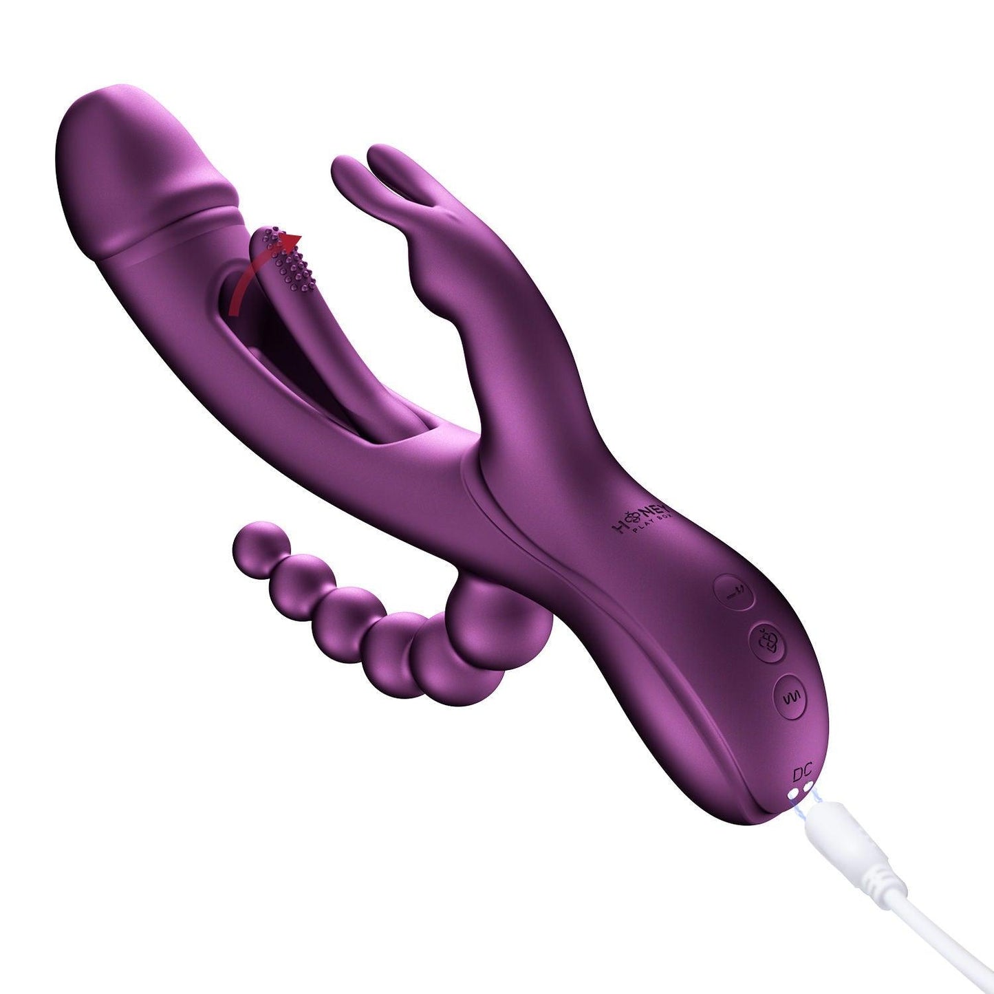 Trilux - App Controlled Rabbit Vibrator - Purple - Love It Wet