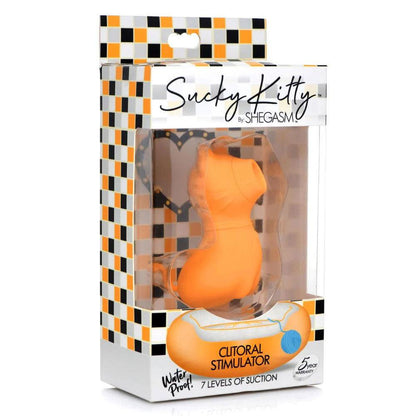 Sucky Kitty 7x Clitoral Stimulator - Orange - Love It Wet