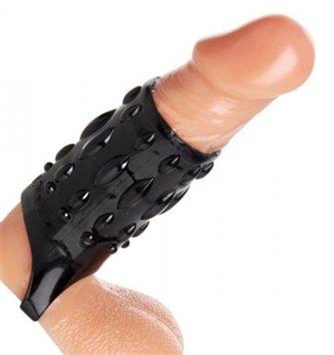 Sheath Sensations Enhancer Sex Sleeve - Black - Love It Wet