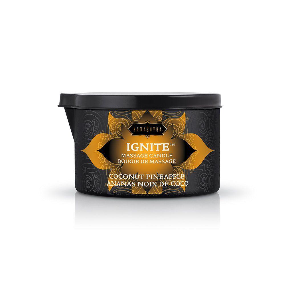 Ignite Coconut Pineapple Massage Candle - 6 Oz - Love It Wet