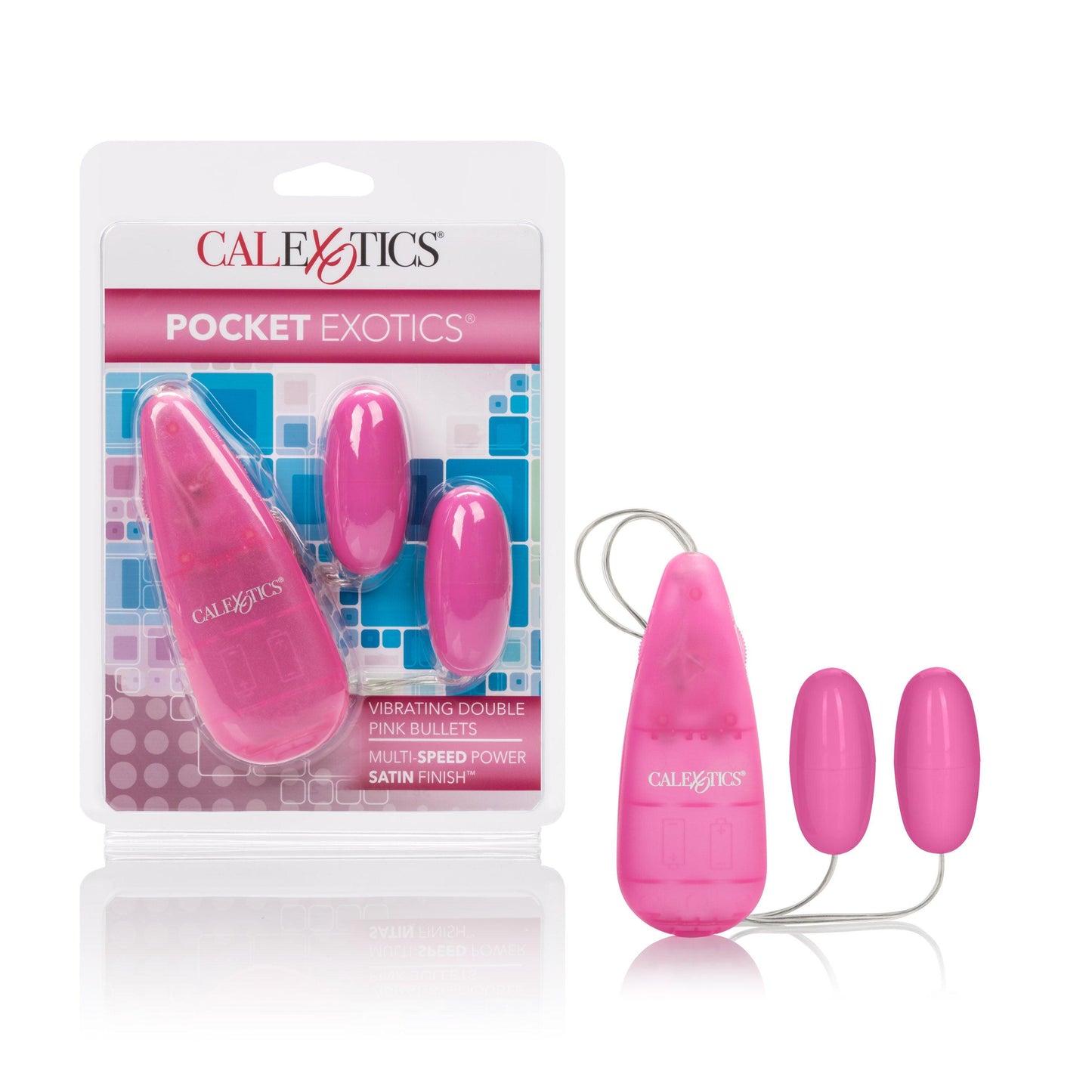 Pocket Exotics Vibrating Double Pink Passion Bullets - Pink - Love It Wet