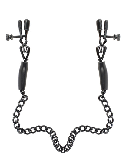 Fetish Fantasy Series Adjustable Nipple Chain Clamps - Love It Wet