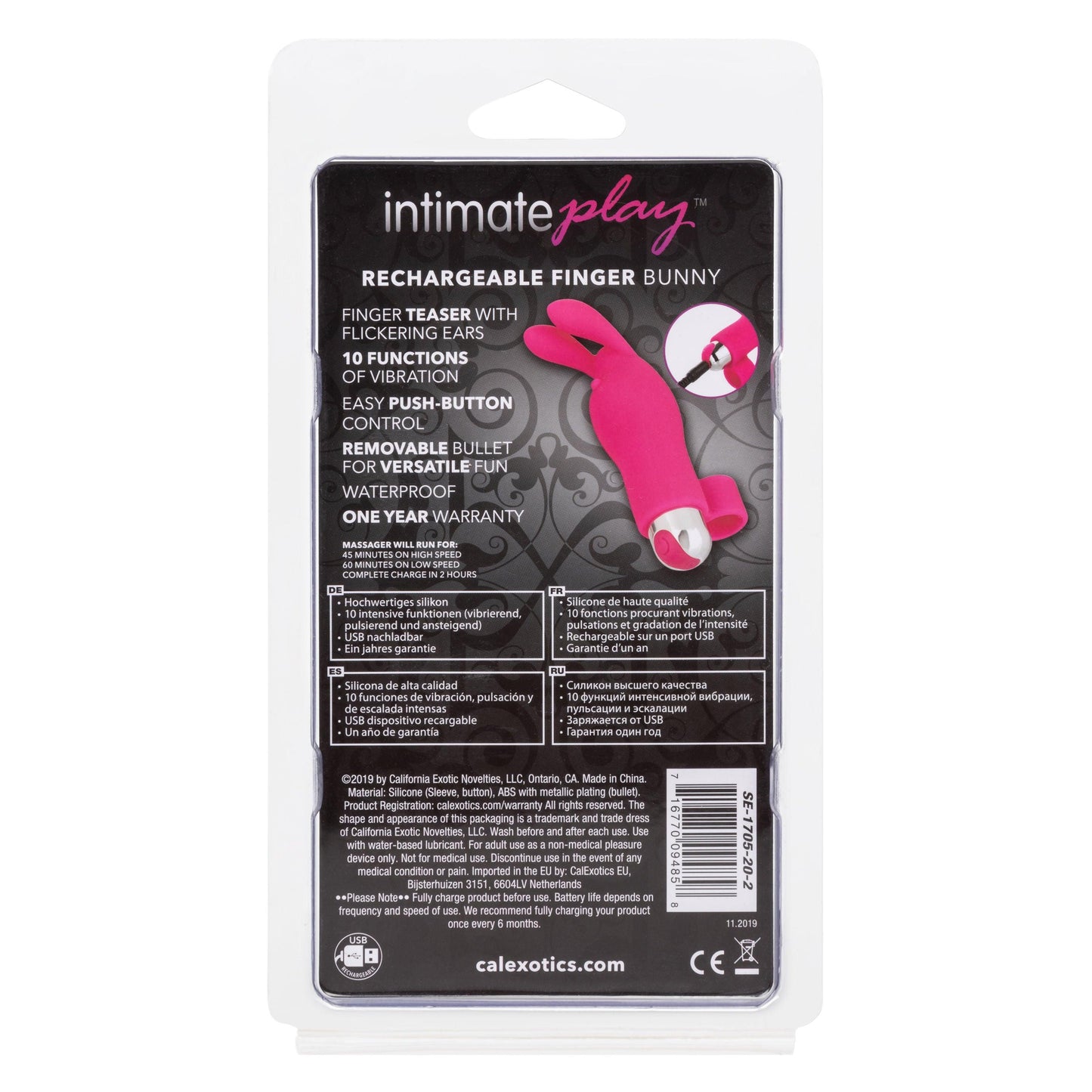 Intimate Play Rechargeable Finger Bunny - Love It Wet