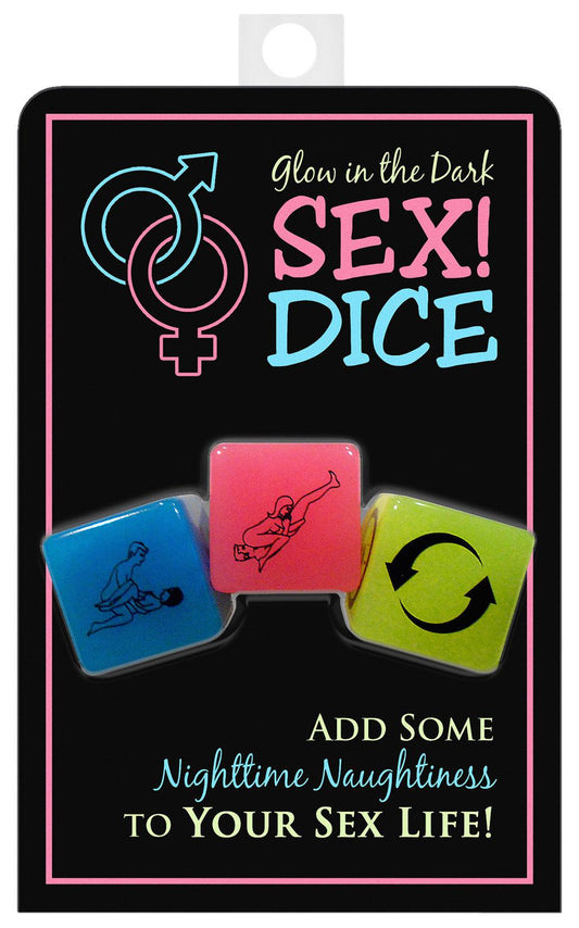 Glow-in-the-Dark Sex! Dice - Love It Wet