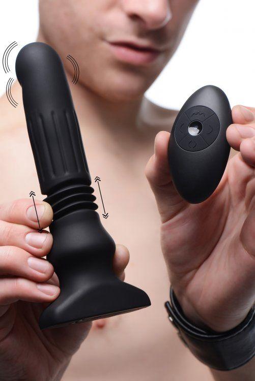 Silicone Swelling & Thrusting Plug With Remote Control - Love It Wet