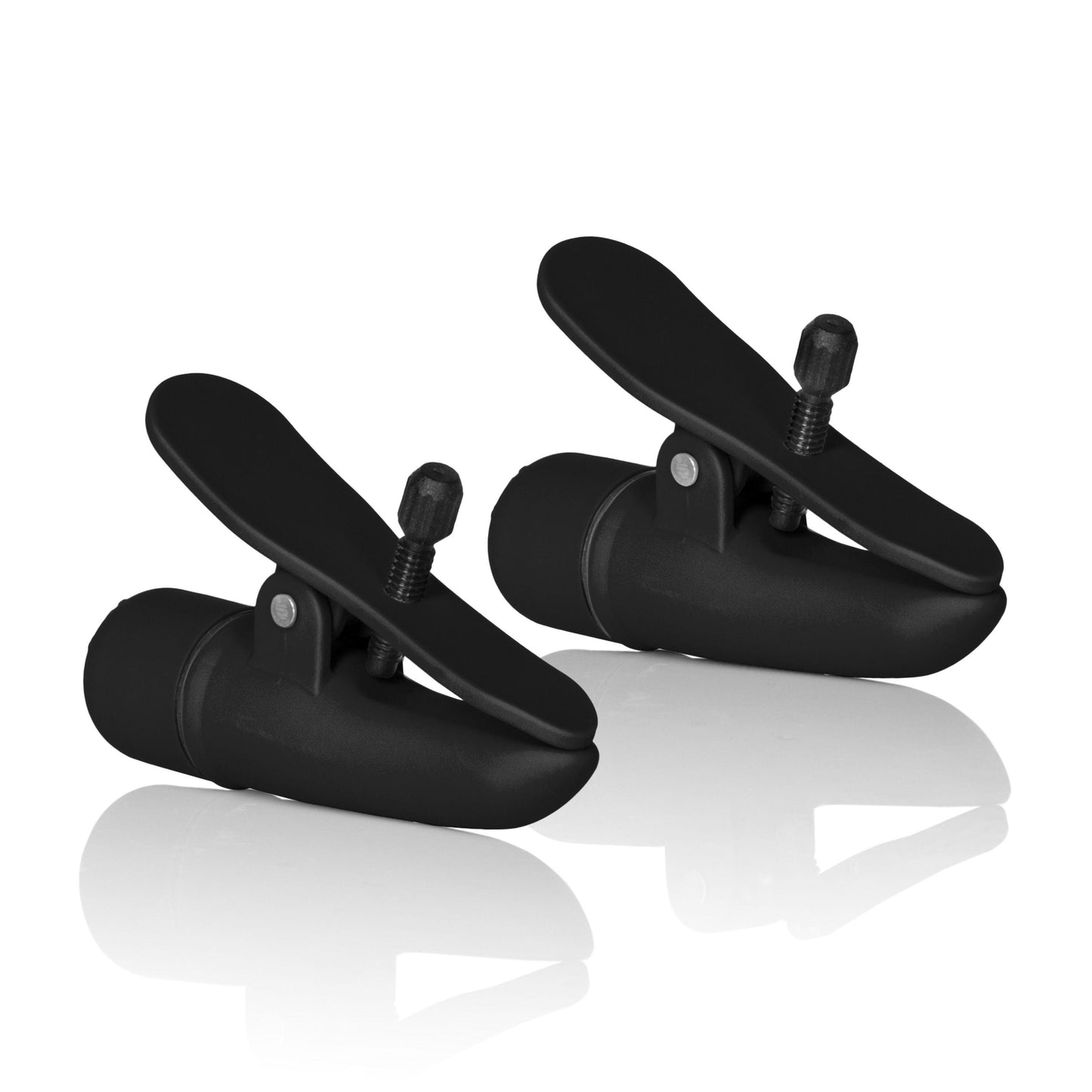 Nipple Play Nipplettes Vibrating Nipple Clamps - Black - Love It Wet