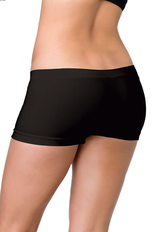 Seamless Boyshorts - Black - Love It Wet