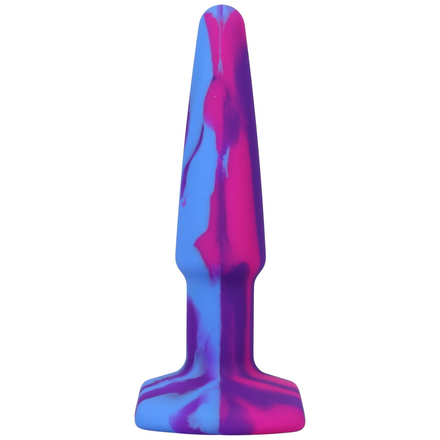 A-Play Groovy Silicone Anal Plug 4 Inch - Berry - Love It Wet