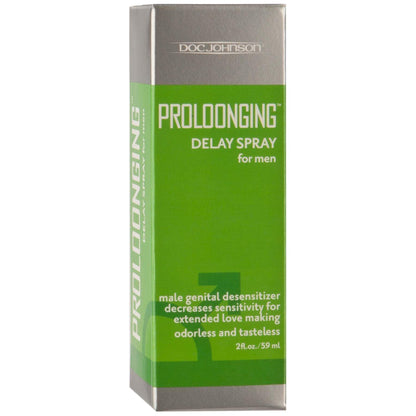 Proloonging Delay Spray for Men - 2 Fl. Oz. - Boxed - Love It Wet