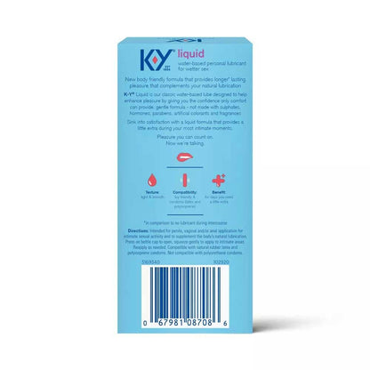 K-Y Liquid 2.5 Oz Bottle - Love It Wet