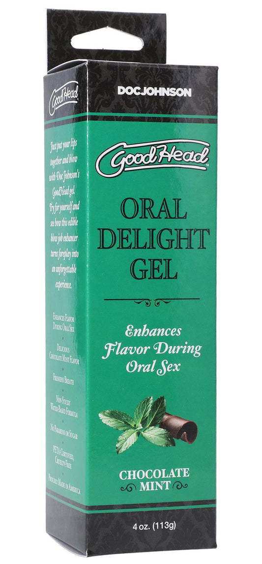 Goodhead - Oral Delight Gel - Chocolate Mint - 4 Oz. - Love It Wet