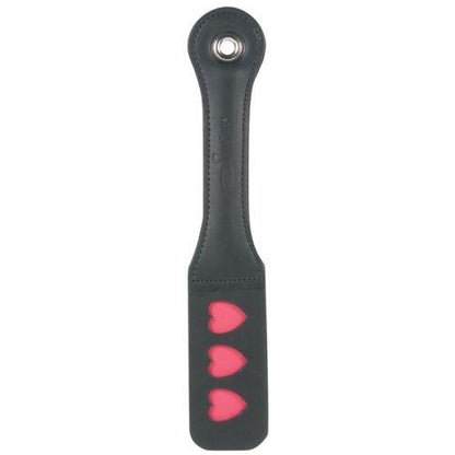 12 Inch Leather Impression Paddle - Heart - Love It Wet