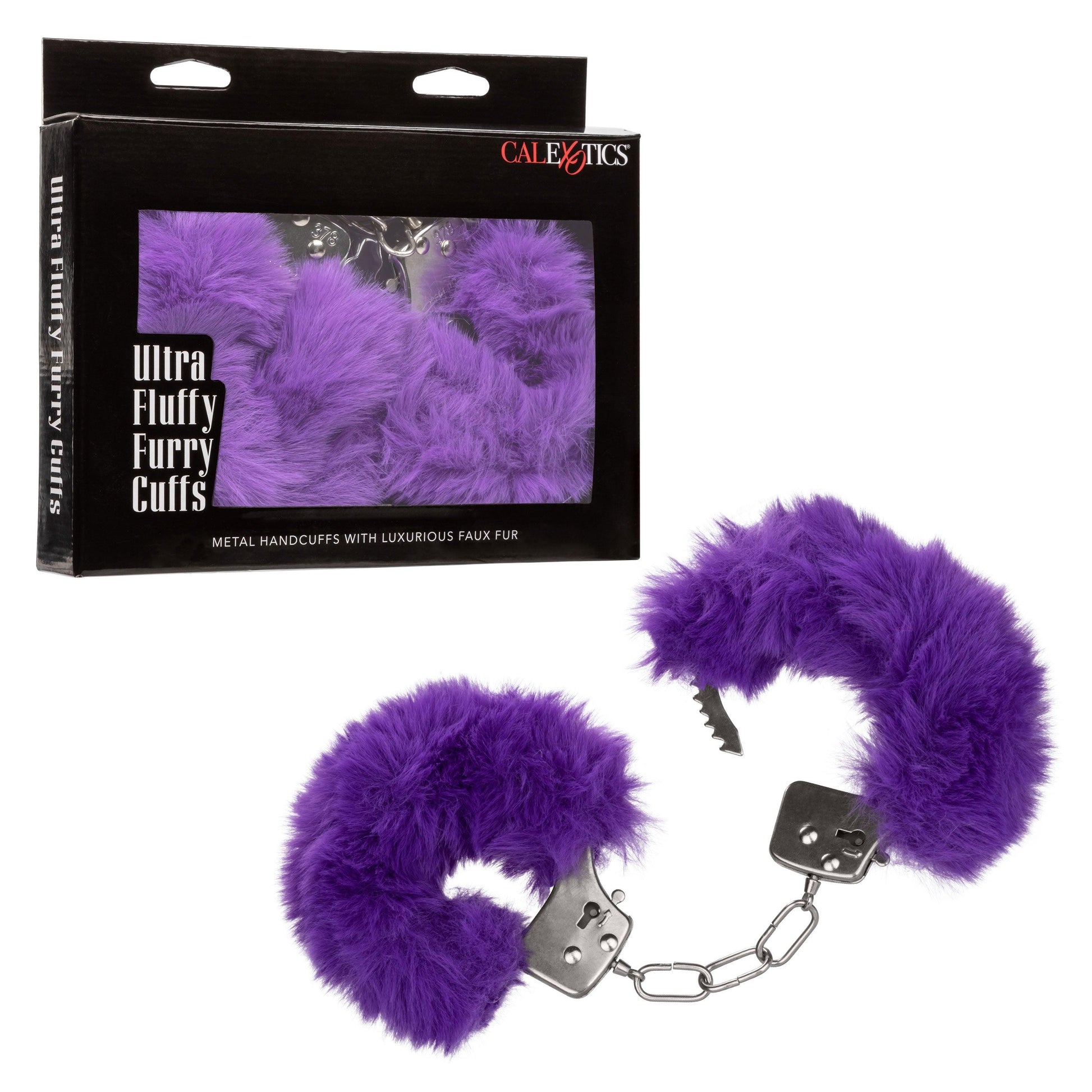 Ultra Fluffy Furry Cuffs - Black - Love It Wet