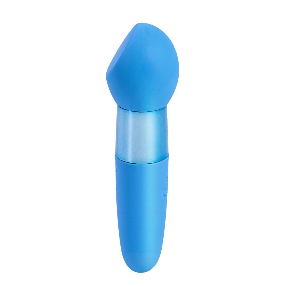 Rina Rechargeable Dual Motor Silicone 15- Function Vibrator - Blue - Love It Wet