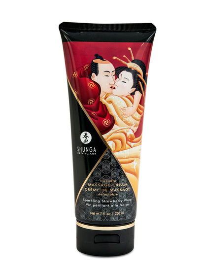 Kissable Massage Cream - Raspberry Feeling - 7 Fl. Oz. / 200 ml - Love It Wet