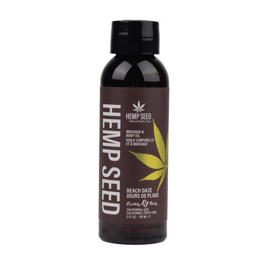 Hemp Seed Massage and Body Oil - Beach Daze 2 Fl. Oz/ 60ml - Love It Wet