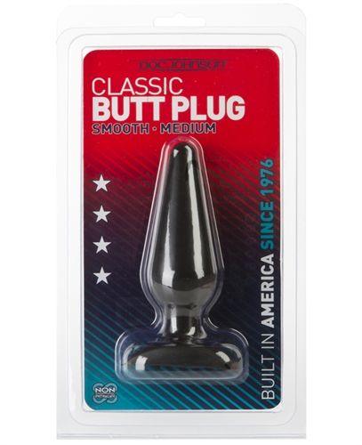 Classic Butt Plug Smooth - Medium - White - Love It Wet