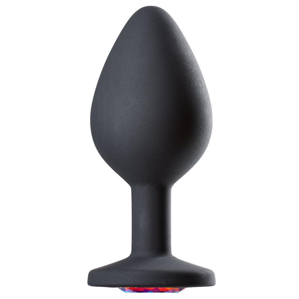 Cloud 9 Novelties Gems Jeweled Silicone Anal Plug - Large - Love It Wet