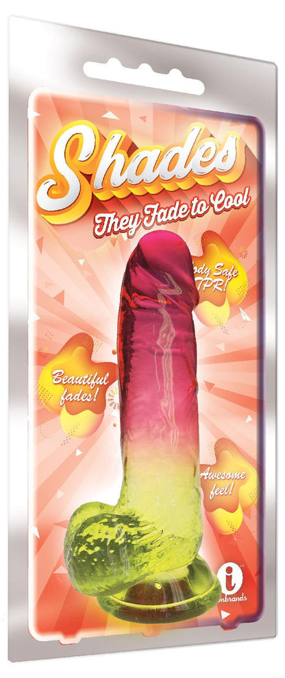 Shades - 8 Inch Gradient Dong - Pink and Plum - Love It Wet