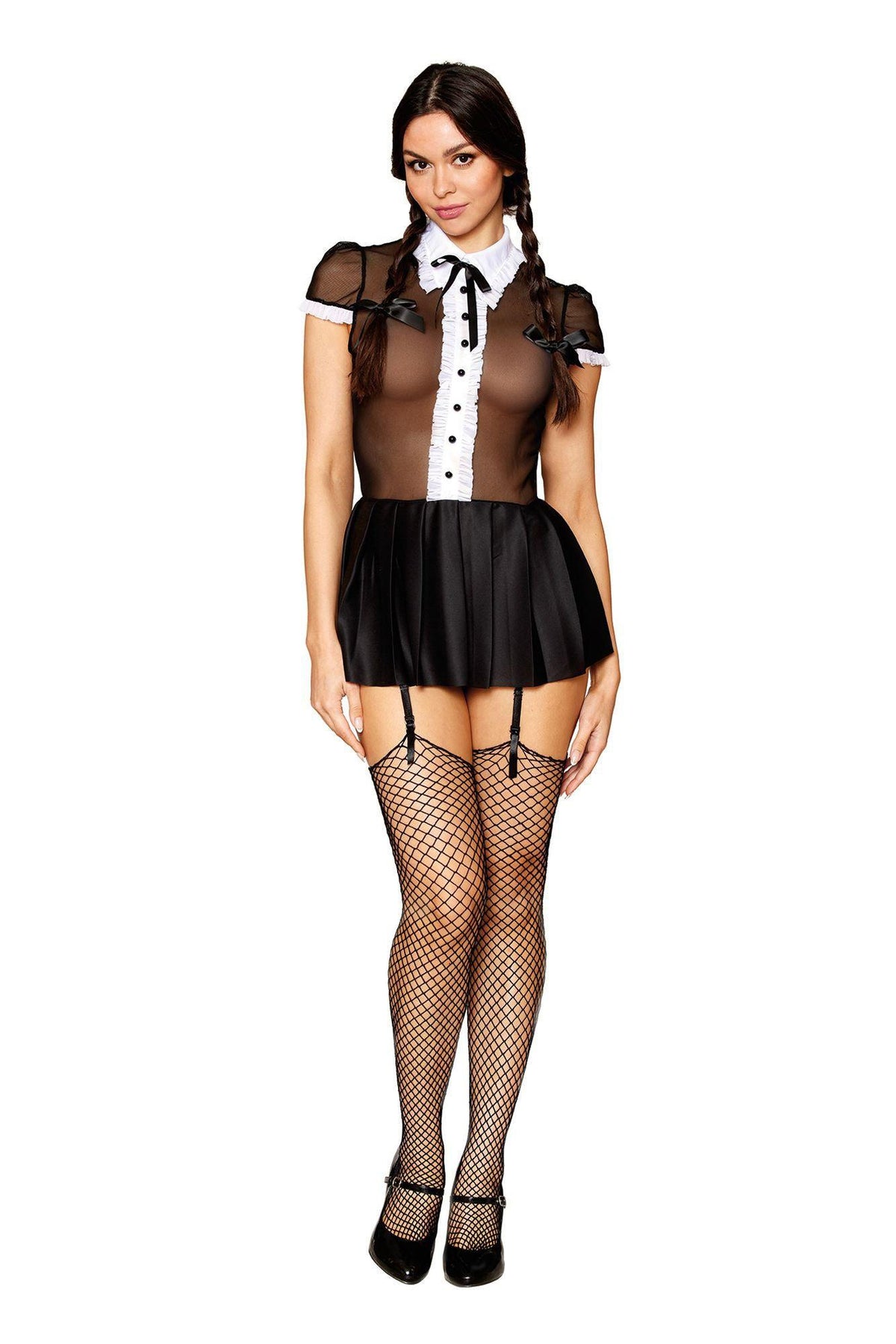 Gothic School Girl - Miss Behavin - One Size - Black - Love It Wet