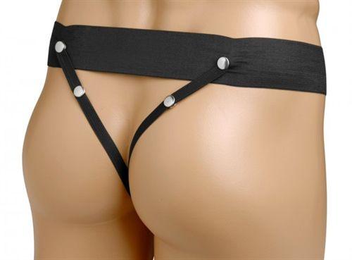 Erection Assist Hollow Strap on - Black - Love It Wet