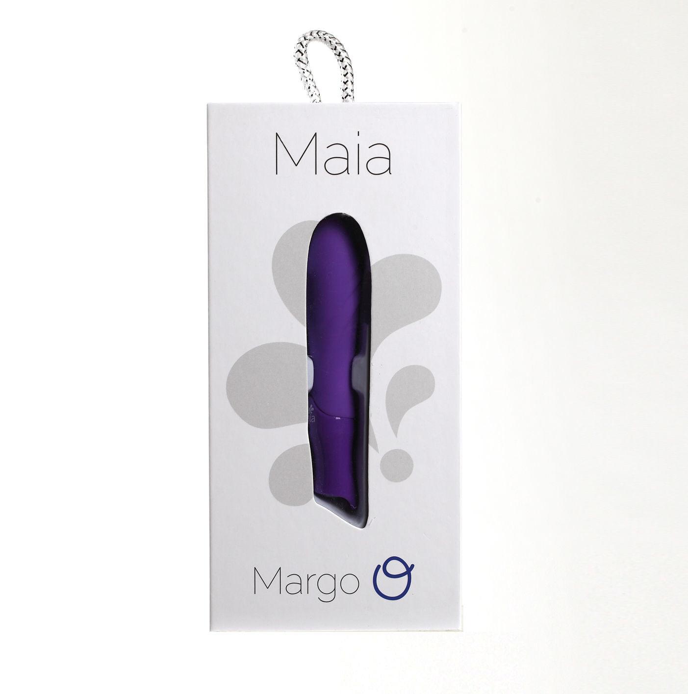 Margo Silicone Textured Bullet Vibrator - Neon Purple - Love It Wet