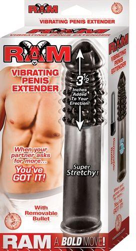 Ram Vibrating Penis Extender - Smoke - Love It Wet