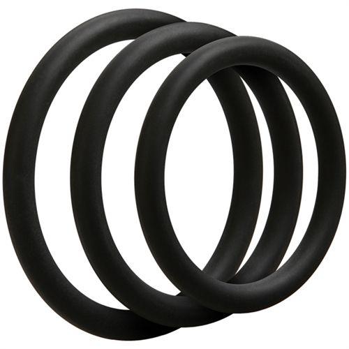 Optimale 3 C Ring Set - Thin - Black - Love It Wet