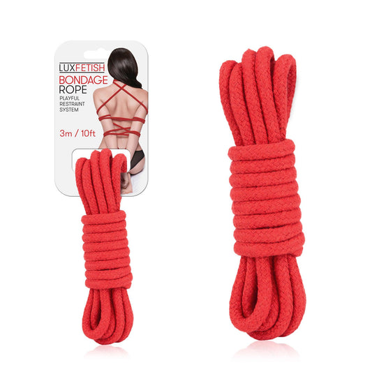 Sexy Bondage Rope 3m / 10ft - Red - Love It Wet