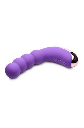 Silicone Beaded Vibrator - Violet - Love It Wet