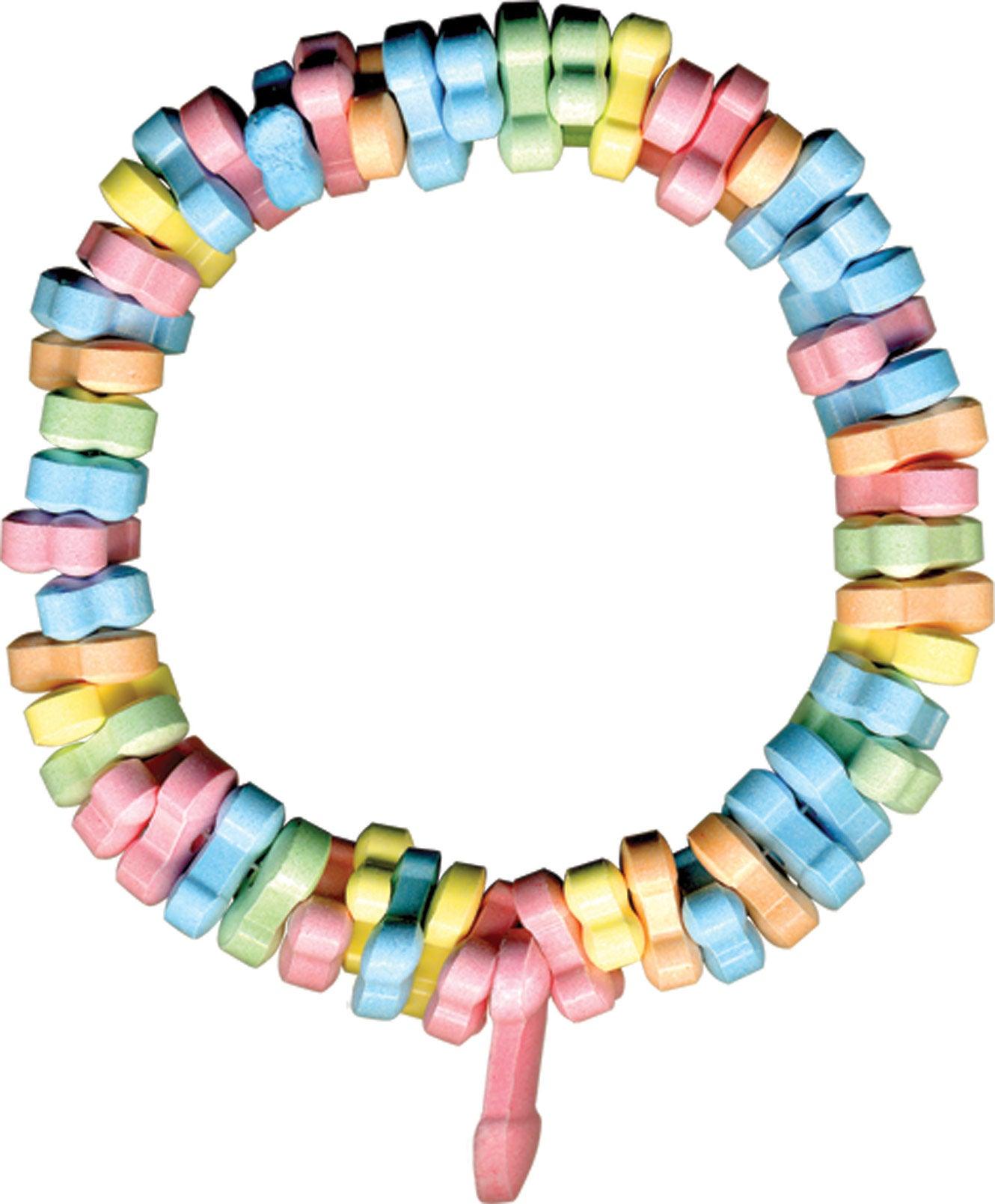 Rainbow Penis Candy Necklace - Love It Wet