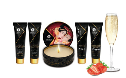 Geisha's Secrets Gift Set - Sparkling Strawberry Wine - Love It Wet