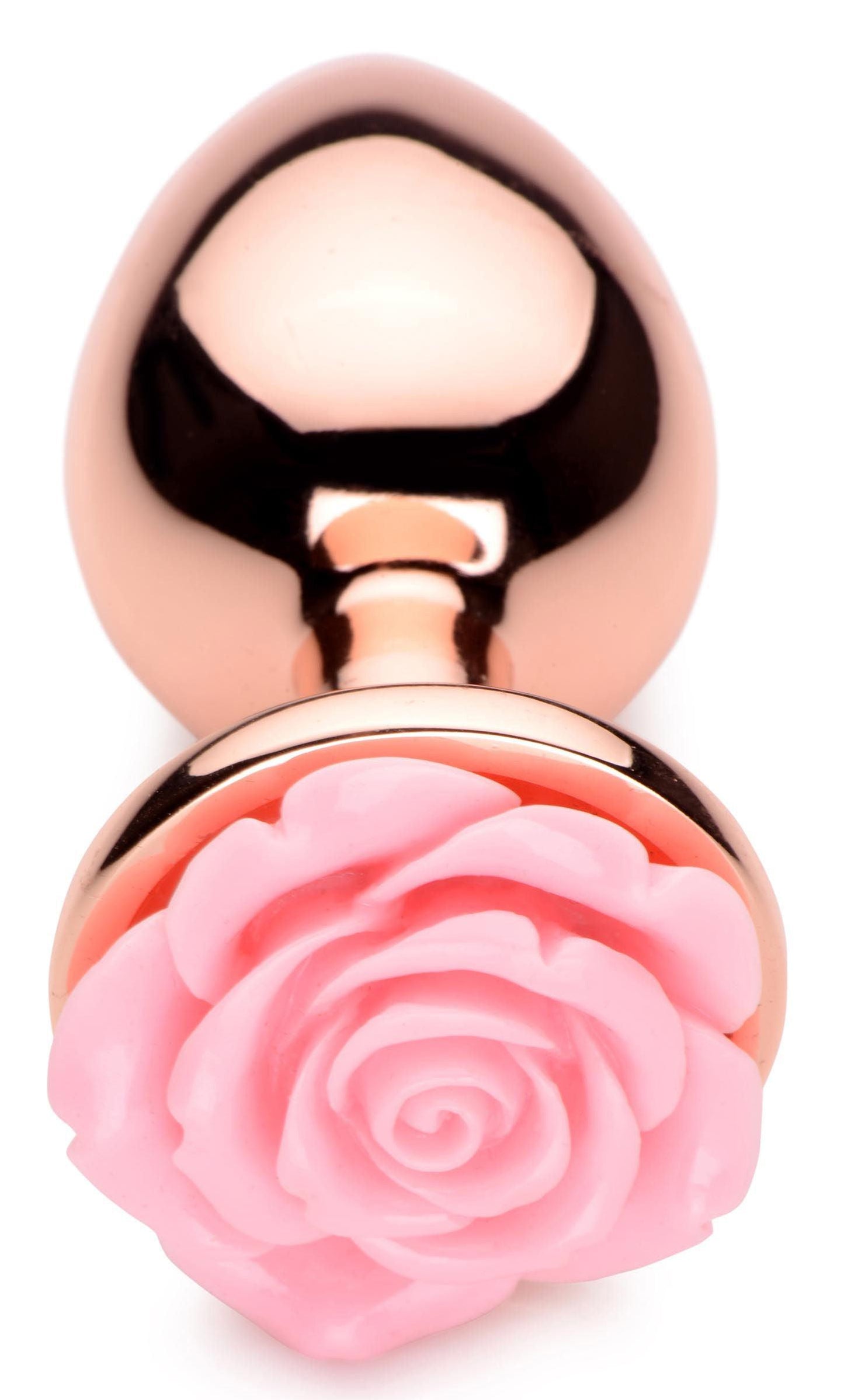 Pink Rose Gold Anal Plug - Large - Love It Wet