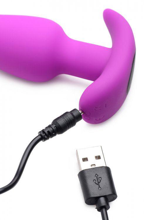 21x Silicone Butt Plug With Remote - Pink - Love It Wet