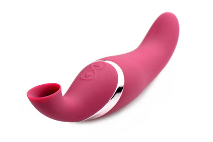 Shegasm Intense 2 in 1 Clit Stimulator - Pink - Love It Wet